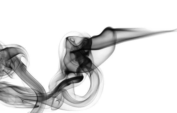Svart och grå abstrakt rök former — Stockfoto