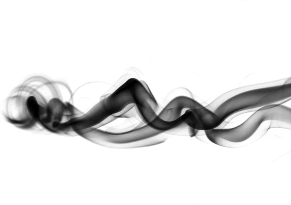 Formas de humo abstracto en el blanco — Foto de Stock