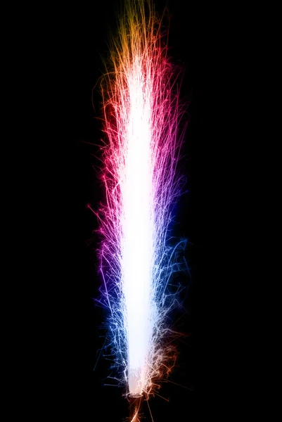 Kleurovergang gekleurde verjaardag vuurwerk — Stockfoto