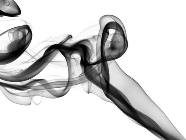 Kouř abstrakt na bílém pozadí — Stock fotografie