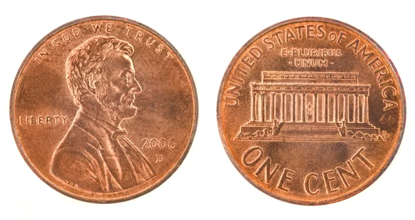 One cent — Stock Photo, Image