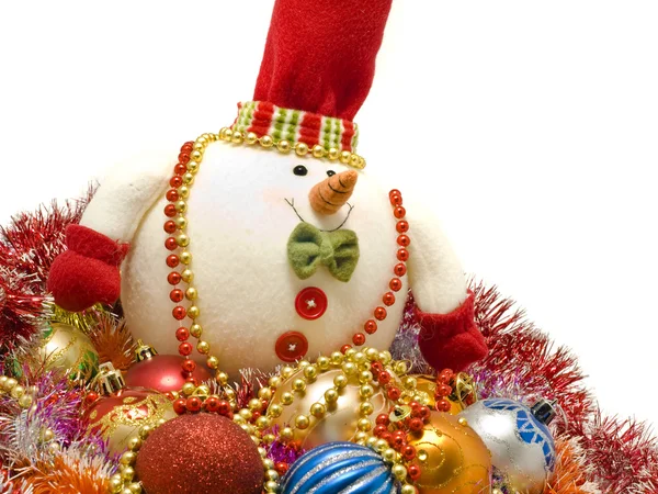 Grappige christmas snowman — Stockfoto