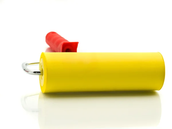 Yellow Roller for renovation — Stock Photo, Image