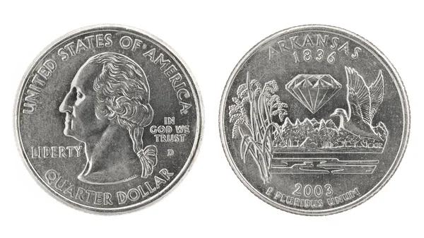 Vierteldollar-Arkansas — Stockfoto