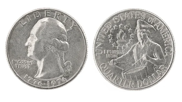Čtvrtletí dolar 1776-1976 — Stock fotografie