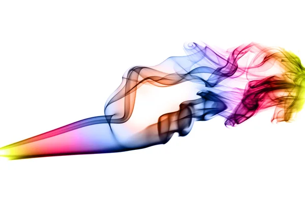 Färgglada rök abstrakta former — Stockfoto