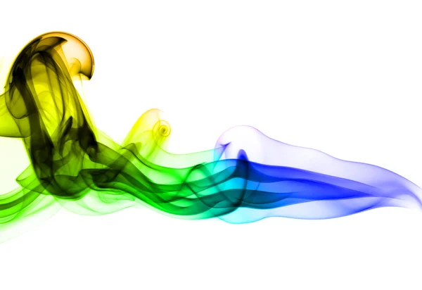 Lysefargerike, abstrakte fumeformer – stockfoto