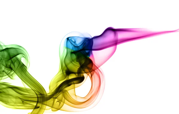Fumo colorido brilhante abstrato — Fotografia de Stock