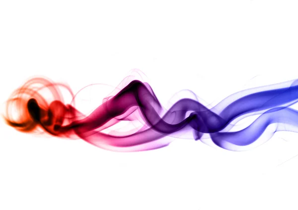 Formes abstraites de fumée colorée — Photo