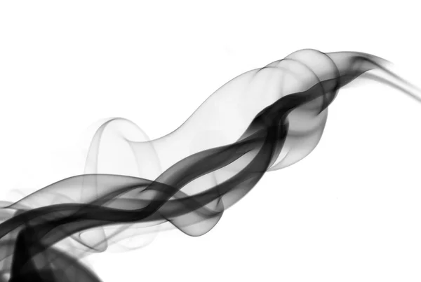 Αφηρημένη καμπύλες καπνού πάνω από το λευκό — Stock fotografie