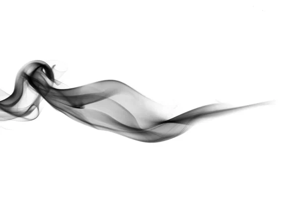 Kształty dymić na czarno na białym — Zdjęcie stockowe