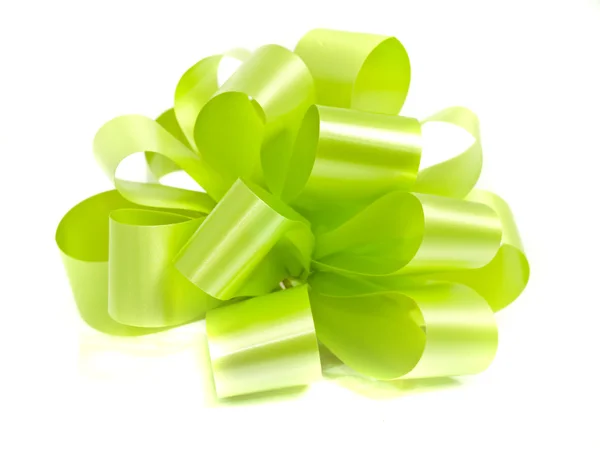 Lettuce green holiday ribbon — Stock Photo, Image