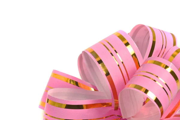 Pink holiday ribbon for presents — Stock Photo, Image