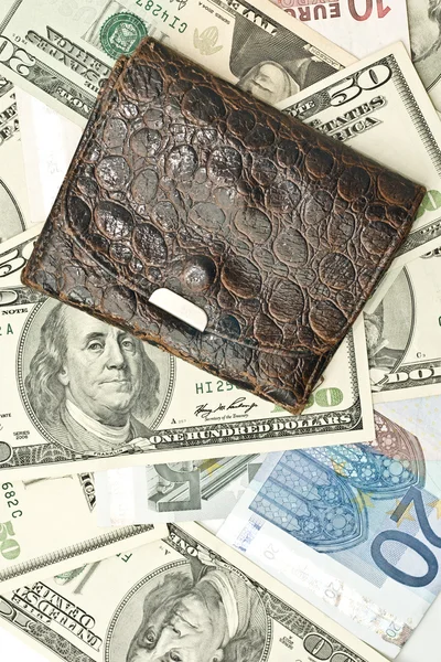 美元、 欧元、 俄罗斯卢布 — 图库照片