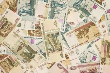 Russian money - roubles clipart