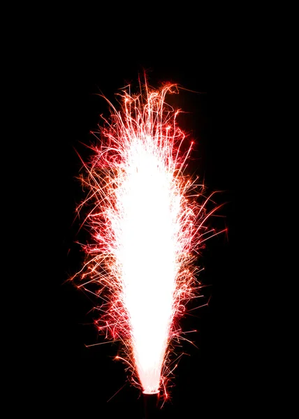 Brillantes fuegos artificiales de cumpleaños rojos —  Fotos de Stock