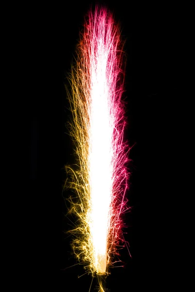 Gradient colored birthday fireworks — Stock Photo, Image