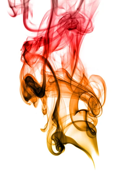 Abstrakt rök kurvor på vit — Stockfoto