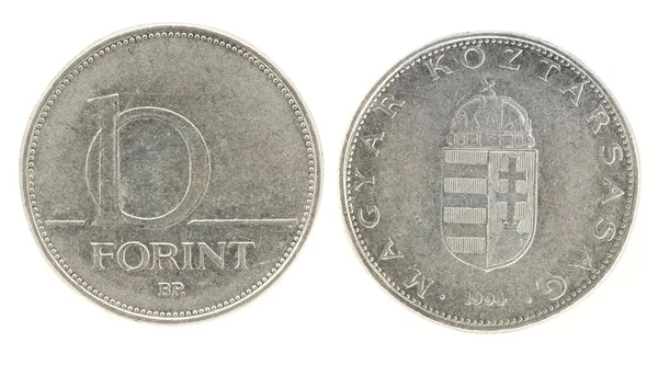 10 forint - ungerska pengar — Stockfoto