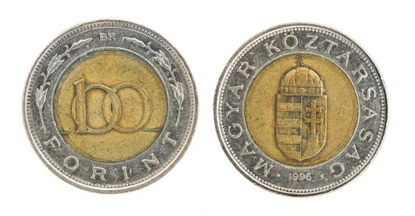 100 Forint - dinero húngaro — Foto de Stock