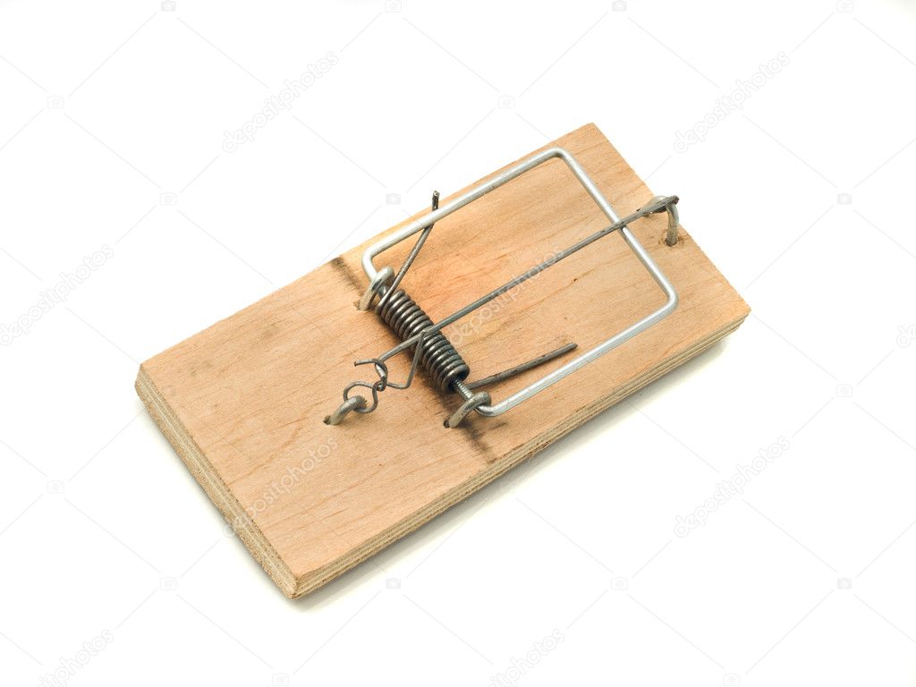 Catch it - Mousetrap on white