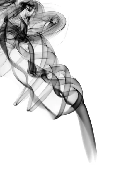 Padrão abstrato de fumaça sobre branco — Fotografia de Stock