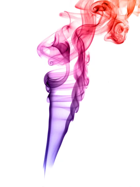 Kolorowy dym abstrakcyjne kształty — Zdjęcie stockowe