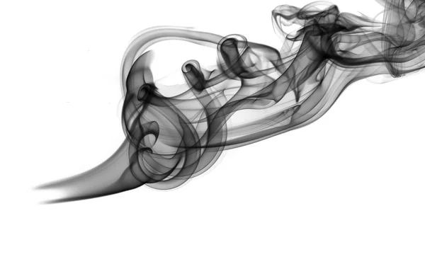 Inverterad svart rök former — Stockfoto
