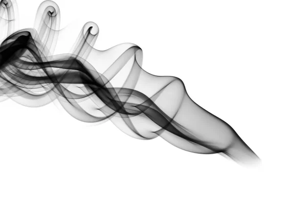 Preto Abstrato formas de fumaça — Fotografia de Stock