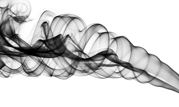 白の魔法の抽象的なヒューム曲線 — ストック写真