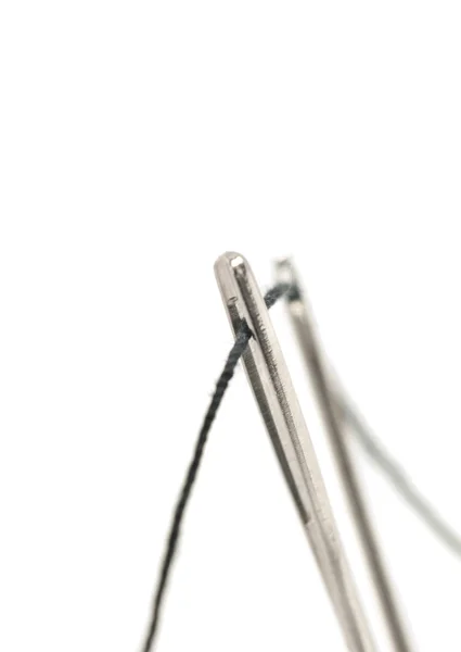 Macro of Two needles — Stock Photo, Image
