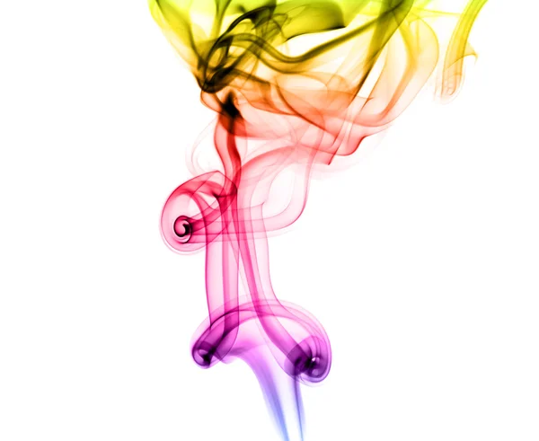 Magiczny dym kolorowy abstrakcyjne kształty — Zdjęcie stockowe