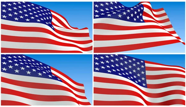 stock image Flying USA Flag