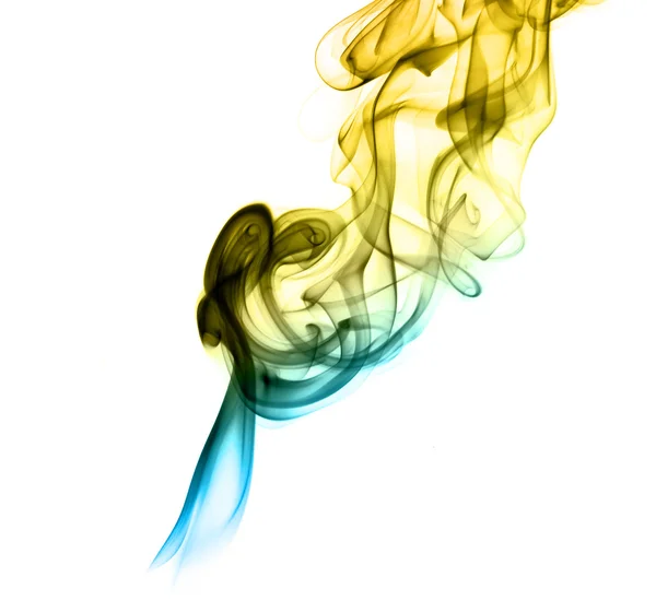 Градиентные цветные дымовые абстрактные формы — стоковое фото
