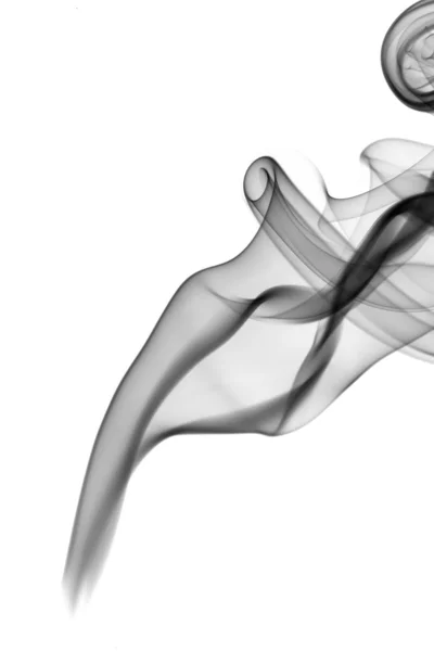 黒の抽象的な一吹きの煙 — ストック写真
