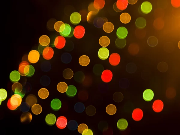 Luci sfocate festive colorate — Foto Stock
