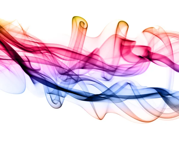 Φωτεινά χρωματισμένα αφηρημένα σχήματα καπνού — Φωτογραφία Αρχείου