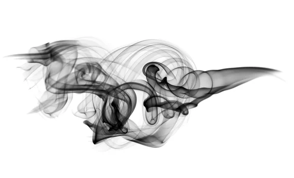 Kouř abstraktní vzor na bílém pozadí — Stock fotografie