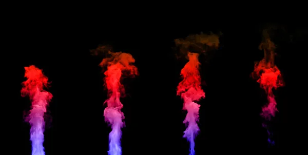 Formas de fumaça coloridas abstratas — Fotografia de Stock