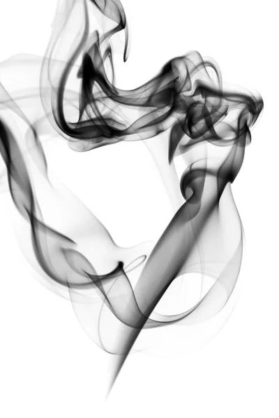 Brillantes formas abstractas de humo sobre blanco —  Fotos de Stock