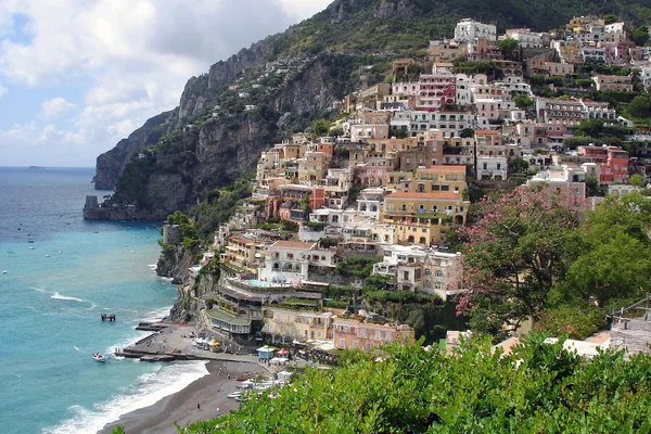 Positano na costa de Amalfi — Fotografia de Stock