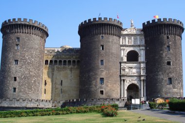 Castle Nuovo, Naples, Italy. clipart