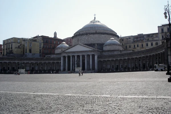 Piazza del Plebiscito in Naples — Stock Photo, Image