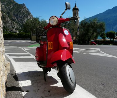 Vintage scooter clipart