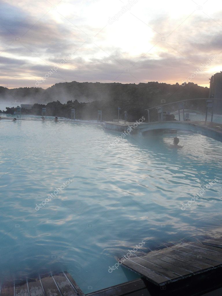 Sunset at the Blue Lagoon, Iceland