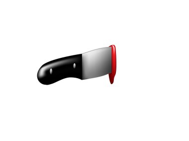 knife used to stab clipart