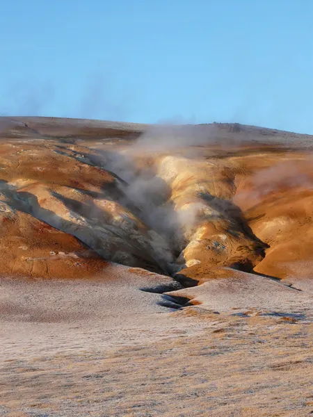 Krafla, jeotermal alanı, İzlanda. — Stok fotoğraf
