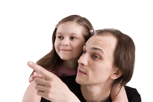 De vader en de dochter — Stockfoto