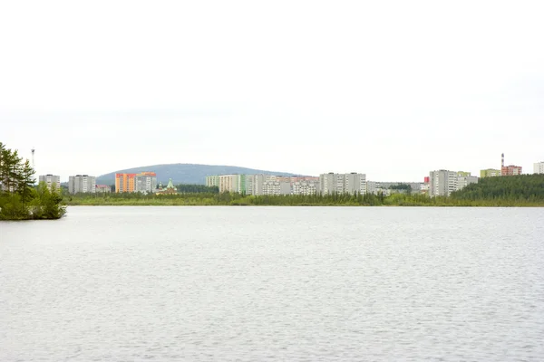 stock image City at lake