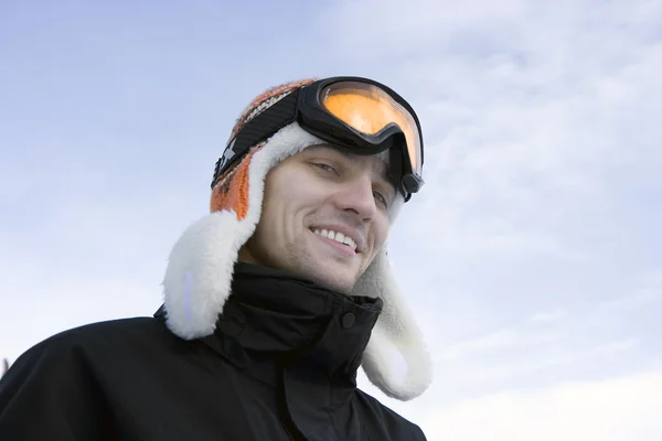 Young man in ski glasses — Stock Photo, Image